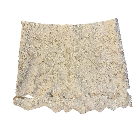 Aje Sequin Mini Skirt Size 26 - Picture 3 of 6